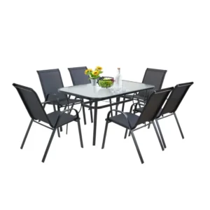 Baštenska garnitura SET 1 sto 120 x 70 x 70 cm i 6 stolica