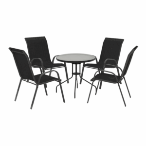 Baštenska garnitura SET 4 sto 60 x 70 cm i 4 stolice